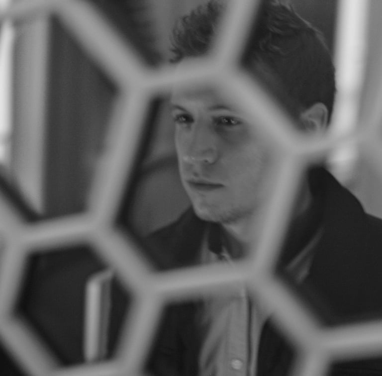 Portrait Stanislas Garaud, reflet miroir, forme géométrique