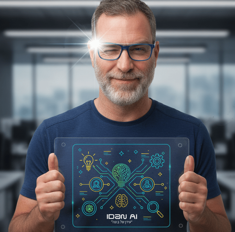 עידן, מומחה ומדריך להדרכות בינה מלאכותית אישיות