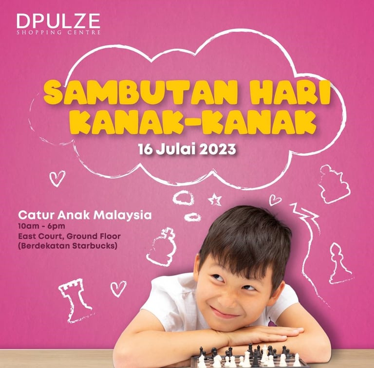 Pertandingan Catur Rapid Bawah 12 Tahun Sempena Sambutan Meraikan Kanak-Kanak 2023. Catur Malaysia