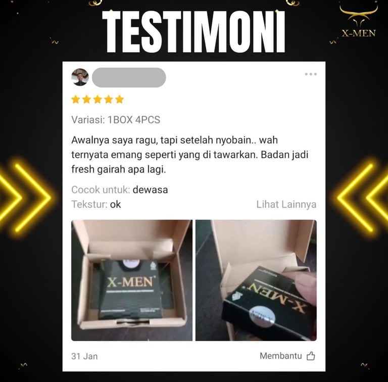 Testimoni konsumen permen xmen atau permen x-men.