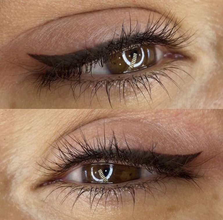 micropigmentación de delineado de ojos mirada definida