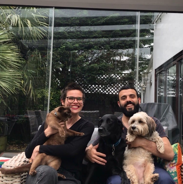 (Capitu, Bentinho, Hogi, Elpha e Theo - Pet Sitting em Londres, Inglaterra - Maio/2023)