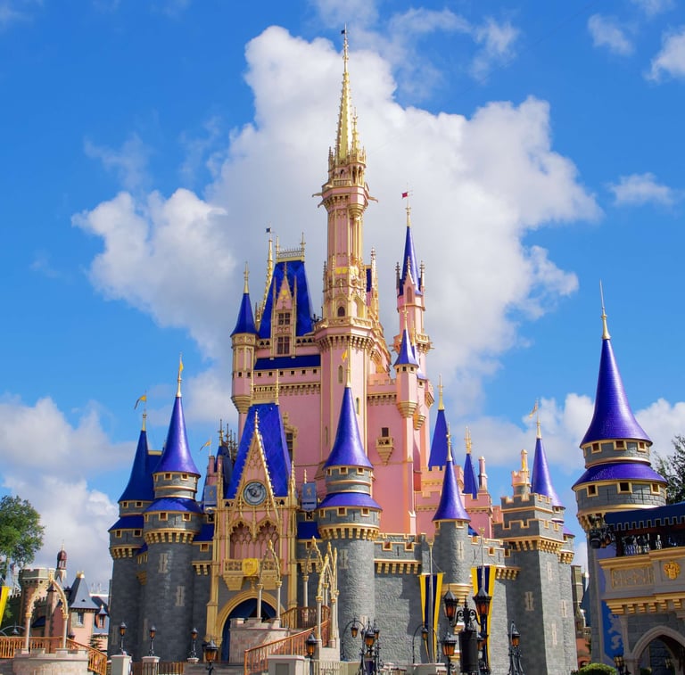 Cinderella Castle in Magic Kingdom at Walt Disney World in Florida