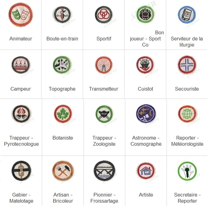 exemple de badge scout