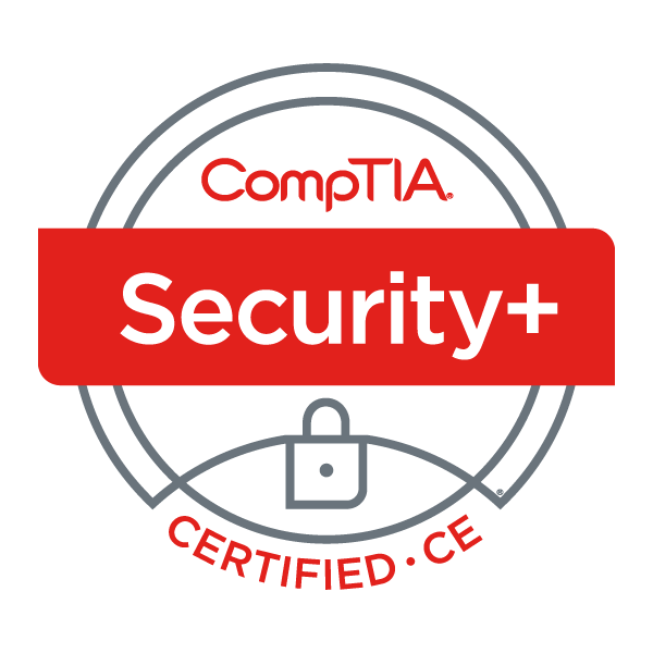 A digital badge issued to me from CompTIA Security+ 701