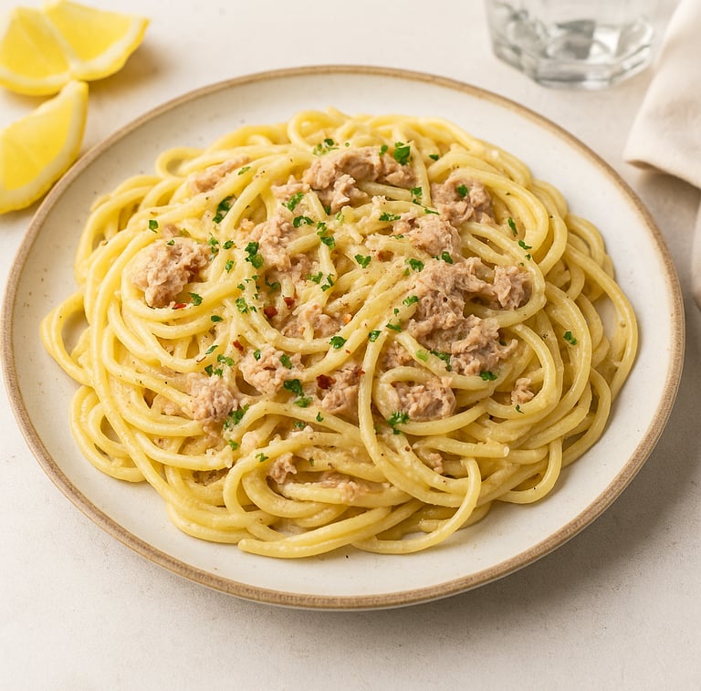 Easy 15-minute tuna pasta