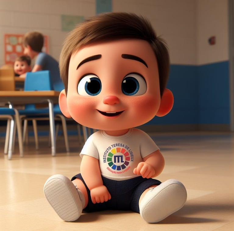 Criança feliz na educação infantil