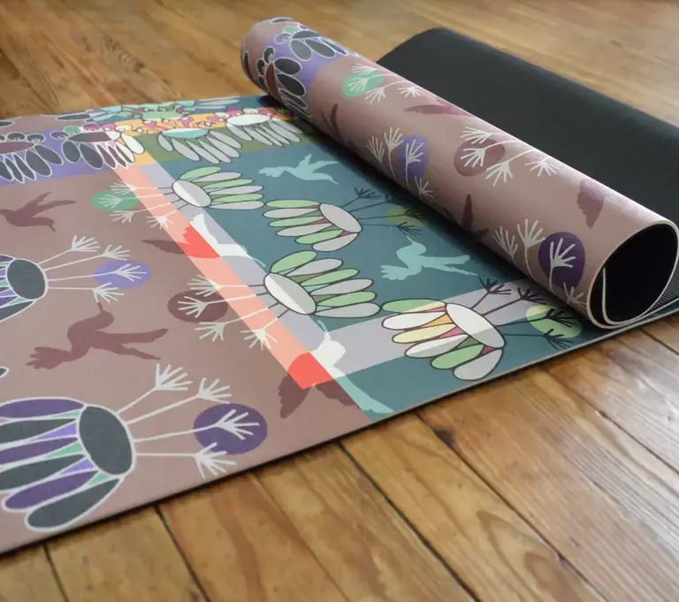 χαλάκια γυμναστηρίου γιόγκα  με εκτύπωση