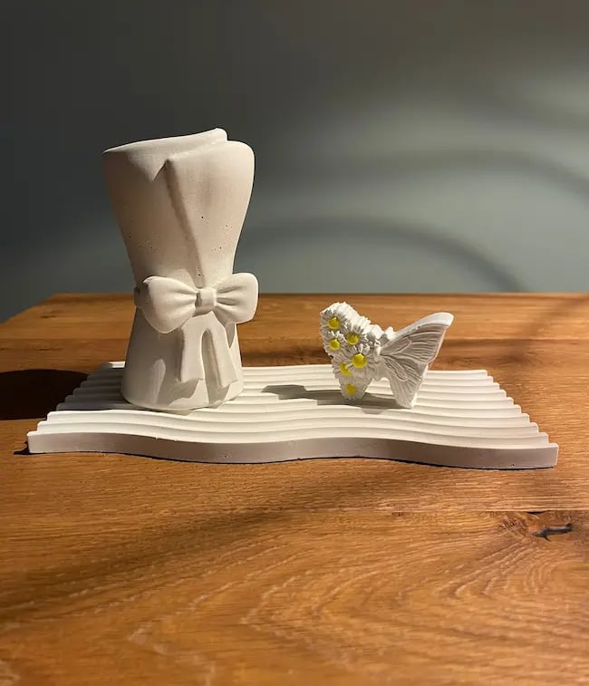 Set di 3 pezzi in polvere di marmo ideale da regalare