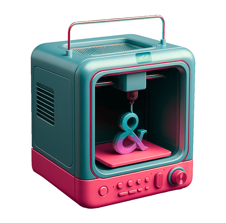 a 3d printed printer machine with scissors and scissors