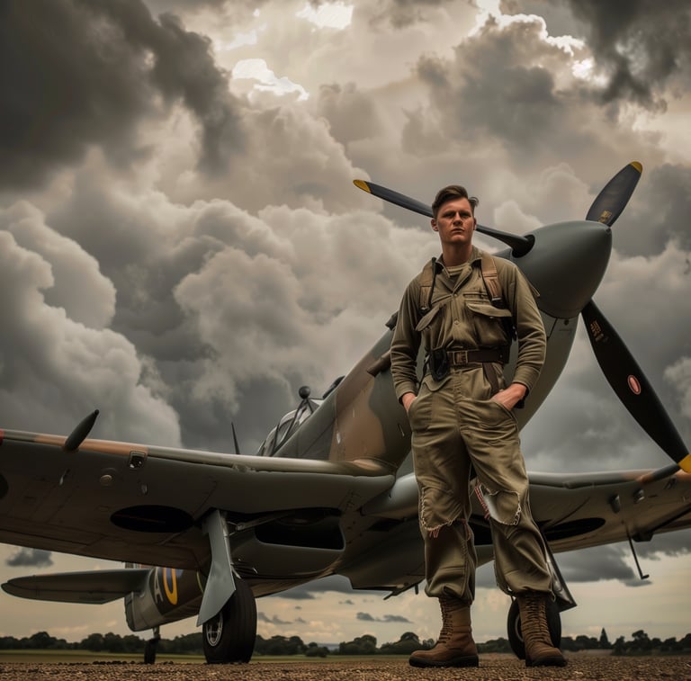 Peter Pickering dreams of being a WWII Hurricane fighter pilot