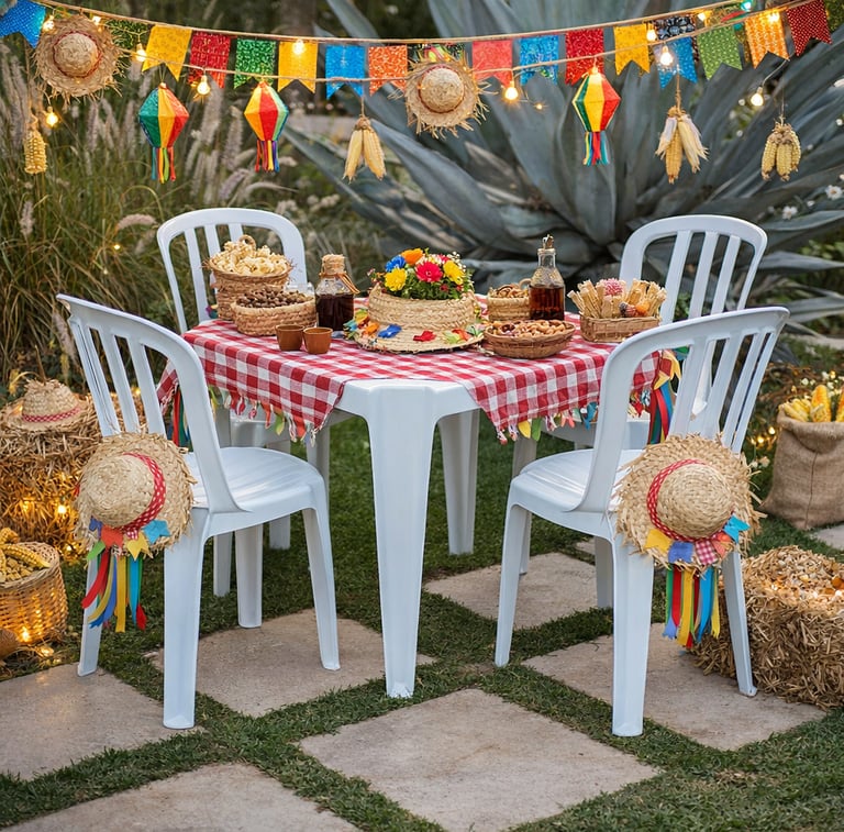 locação de mesas e cadeiras para festa junina na freguesia do ó