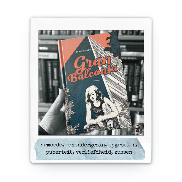 Polaroid van het boek Gran Balconia met de belangrijkste onderwerpen van het boek 