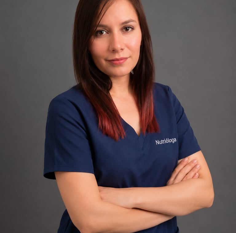 Retrato de la maestra en nutrición clínica Georgina Casteln Licona