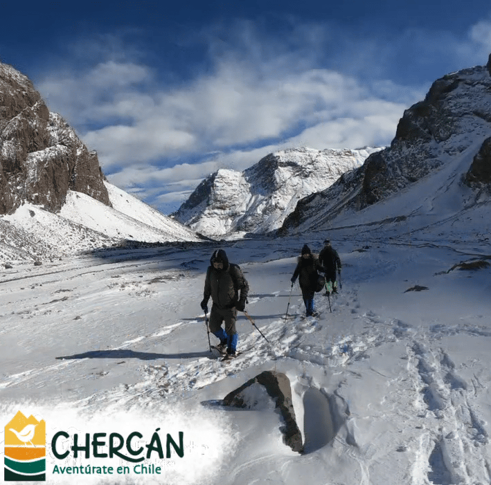 Senderismo en nieve Chile
