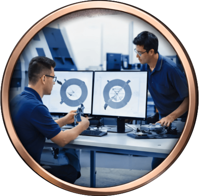 BBF in-house R&D team and design house for brake plate development