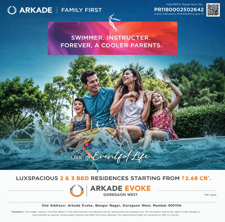 ARKADE EVOKE GOREGAON WEST, ARKADE GOREGAON WEST, ARKADE BANGUR NAGAR, ARKADE EVOKE BANGUR NAGAR