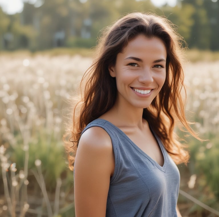 Portrait of Dra. Alicia Vera smiling warmly in her clinic, surrounded by aesthetic treatment equipment.