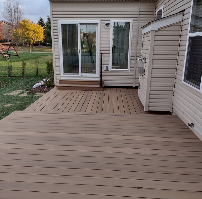 Low-maintenance Trex deck installation in Columbus, Ohio