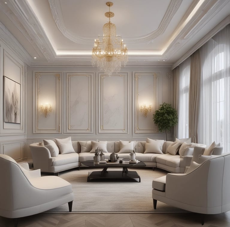 white and gray floral sofa set