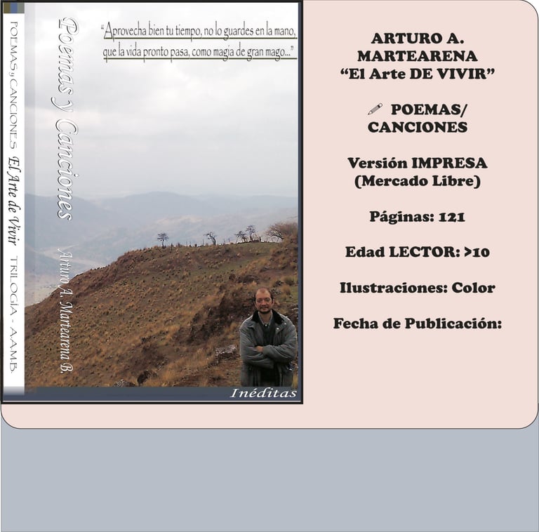 Imagen de Fondo: Tapa del Libro "El Arte de Vivir" del Escritor Arturo A. Martearena