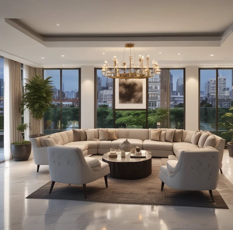 A stunning skyline view showcasing modern real estate developments.