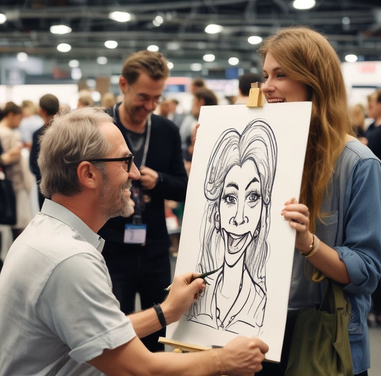 A hand holds a black business card with white text reading 'FORTY TWO Strategy Innovation Design' against a blurred urban skyline backdrop. The sky is clear and blue, suggesting a bright day.