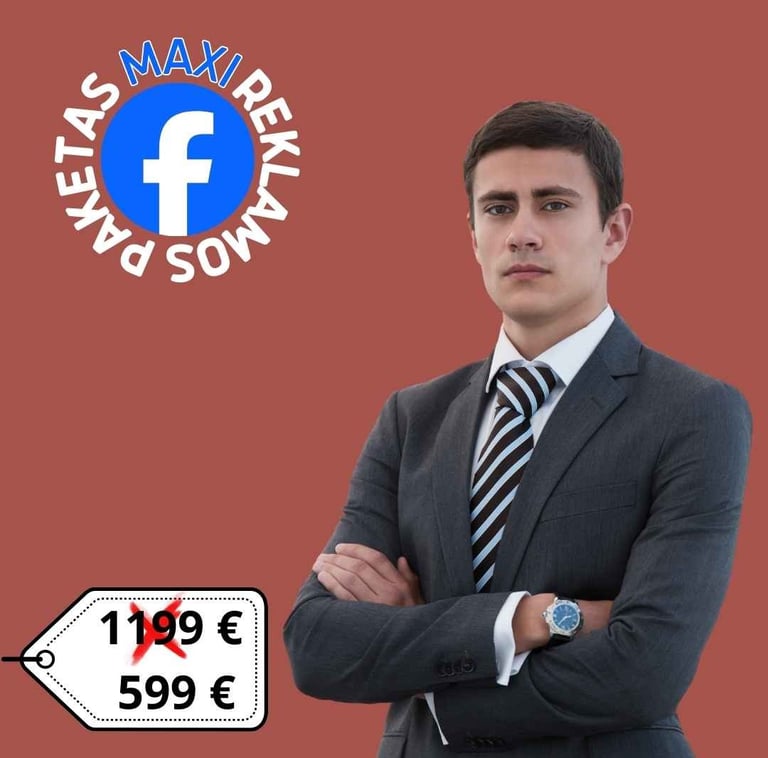 Facebook reklamos paketas MAXI