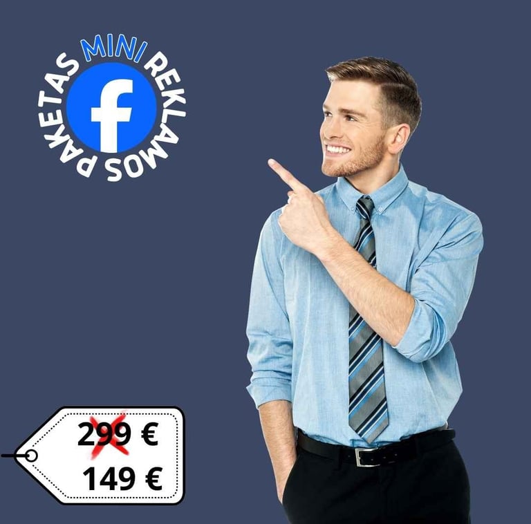 Facebook reklamos paketas MINI