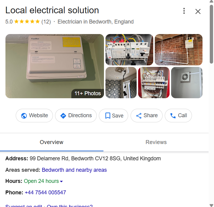 Electrician in Coventry GMB Profile