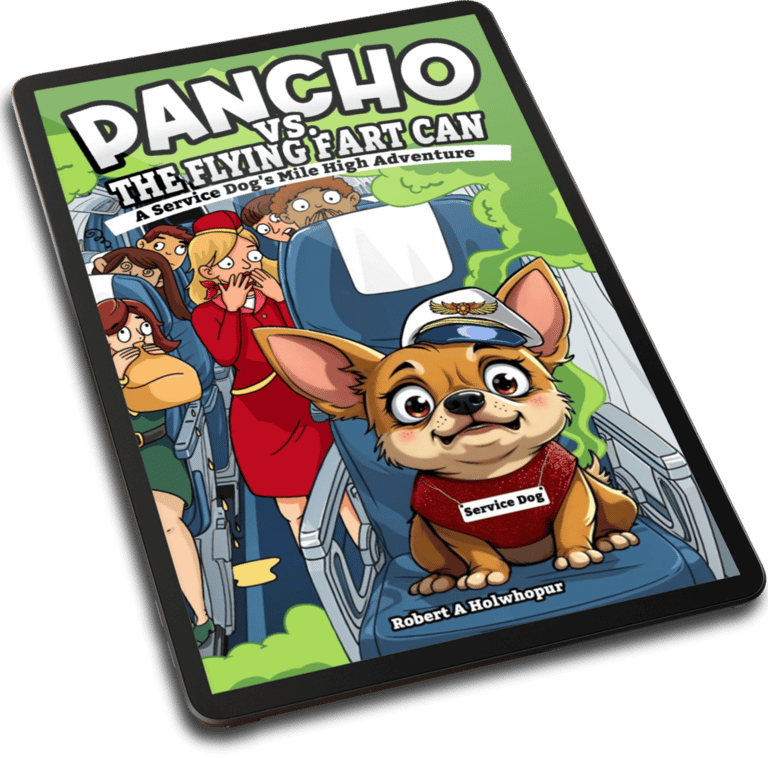 pancho in an airplane