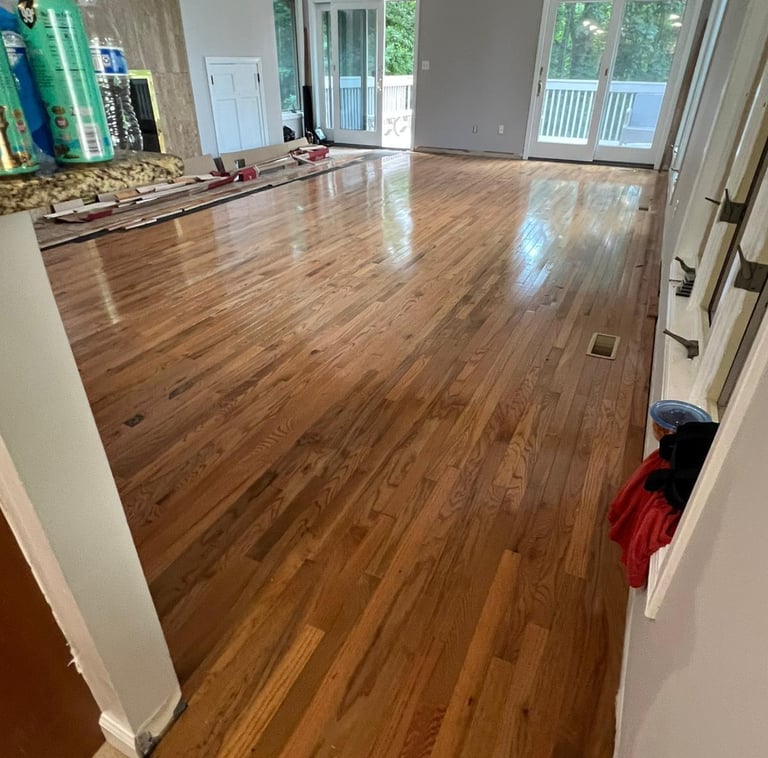 Hardwood floor installation project completed by Renjay Remodeling in Connecticut