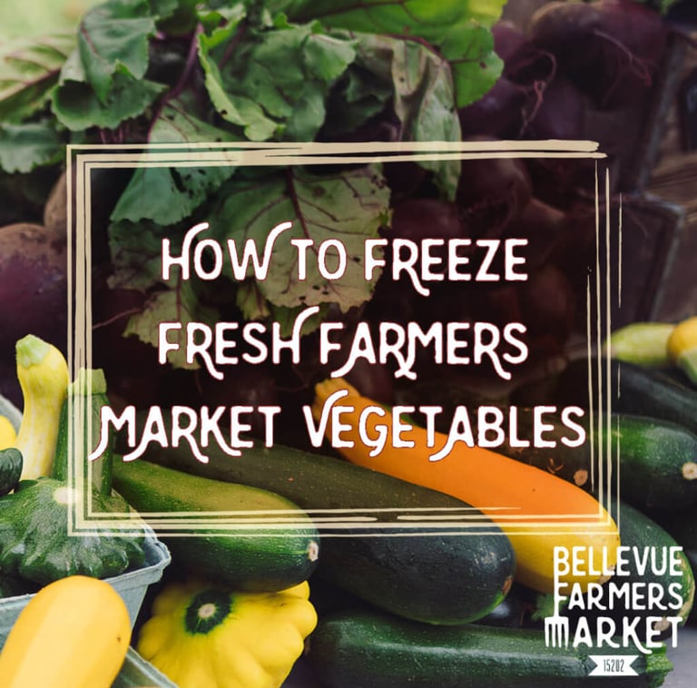 Vegetables such as squash and zuccini ready to freeze