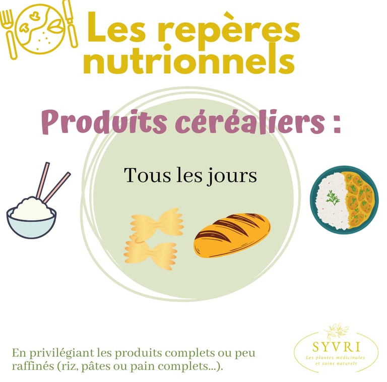 Repères nutritionnels féculents
