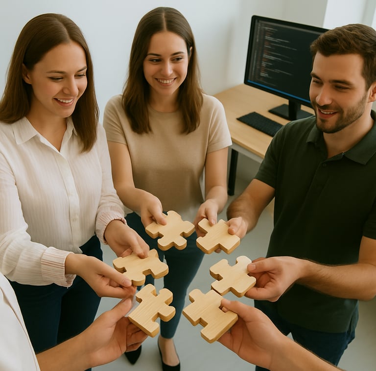 Equipo de trabajo de UX7STUDIO por diseño UX/UI profesional, No-Code y desarrollo full - stack