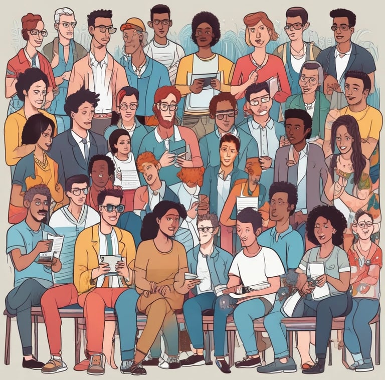 two women sitting on leather chairs in front of table