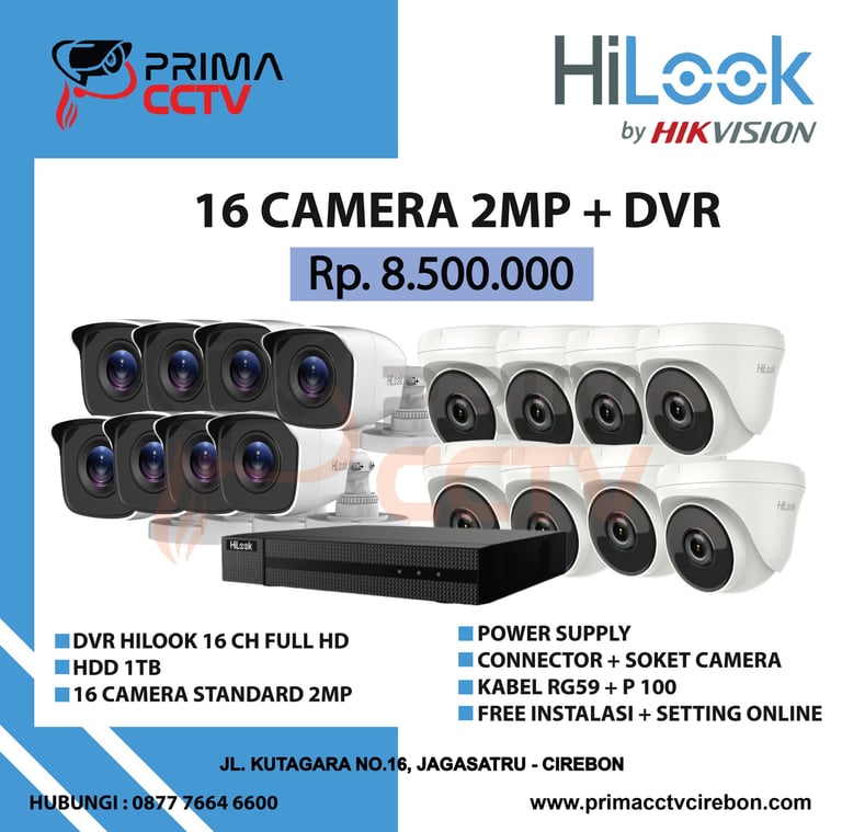 Paket 16CH Hilook 2mp