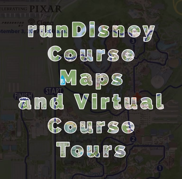 View runDisney course maps and take virtual tours of the courses