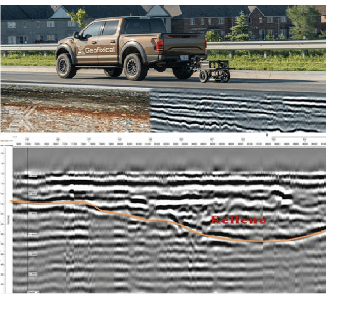 Georadar para asfalto y geotecnia