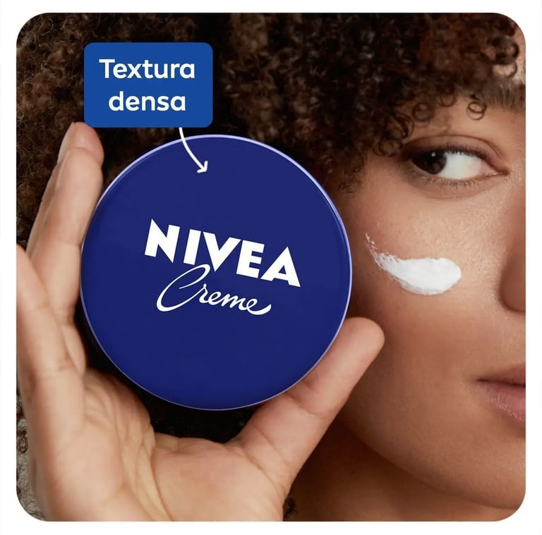 NIVEA Creme Hidratante Lata 56g Hidratação Profunda 24h Corporal Multibenefícios