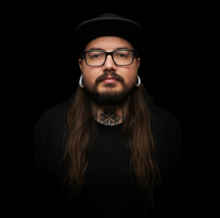 Ryan traditional and color tattoo artist known for bold linework at Aura Tattoo Studios