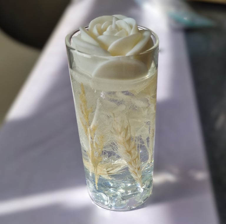 Candle for ceremonies; wedding candle; fragrance candle from the perfumeries of Grasse France