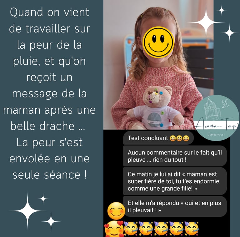 témoignage, avis EFT libération émotion phobie enfant