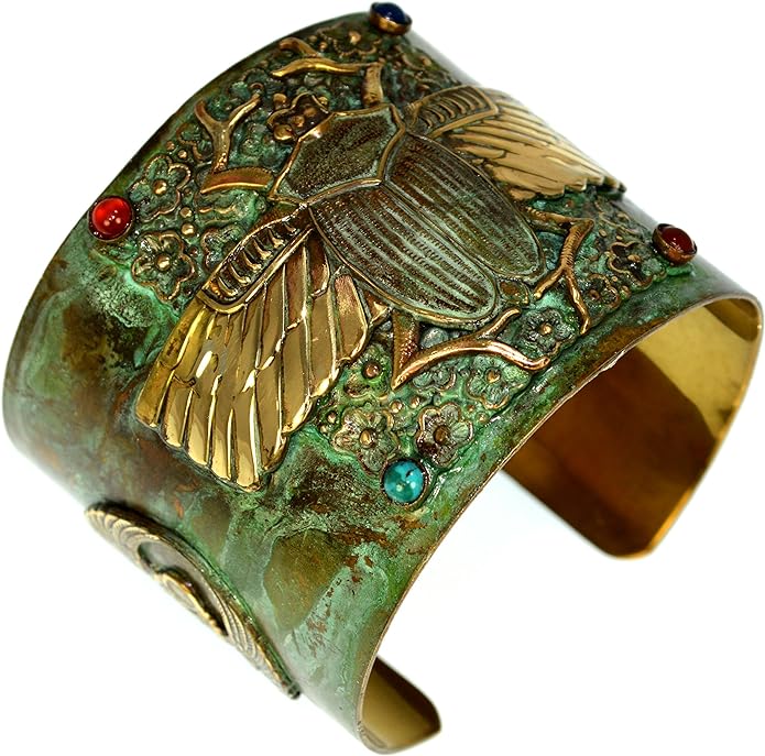 Egyptian Revival Scarab Bracelet