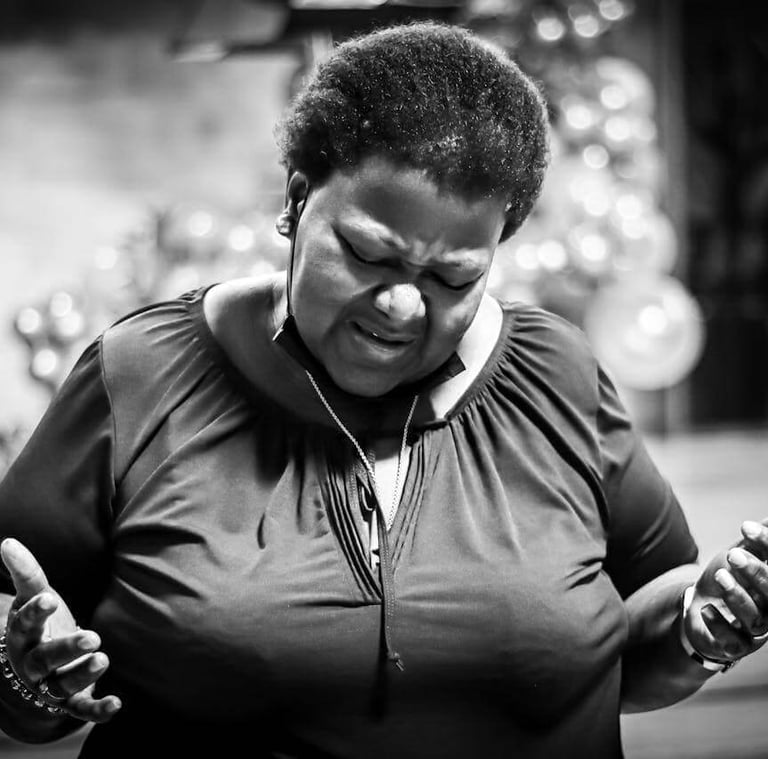 a woman asking for help in prayer