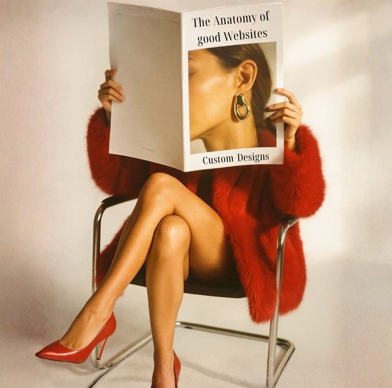 Creative webdesign highlighting the importance of a professional, custom website.