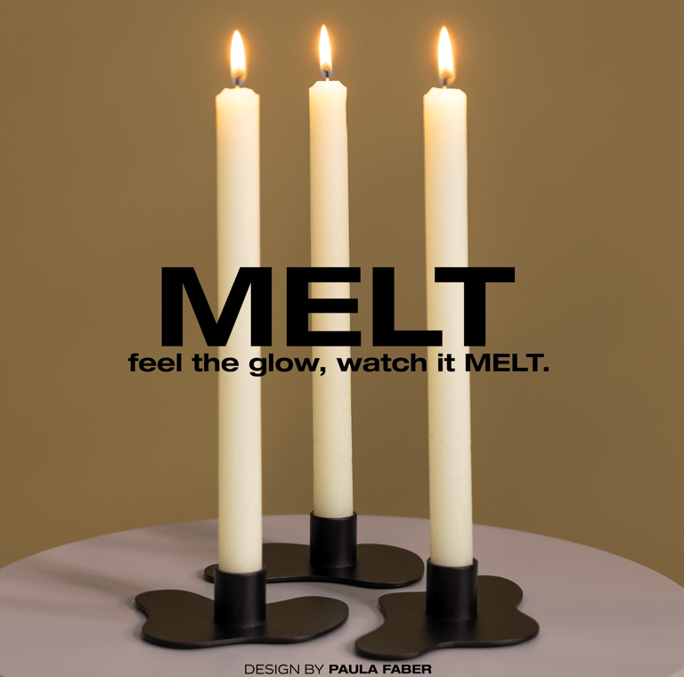 MELT kandelaren Zwart