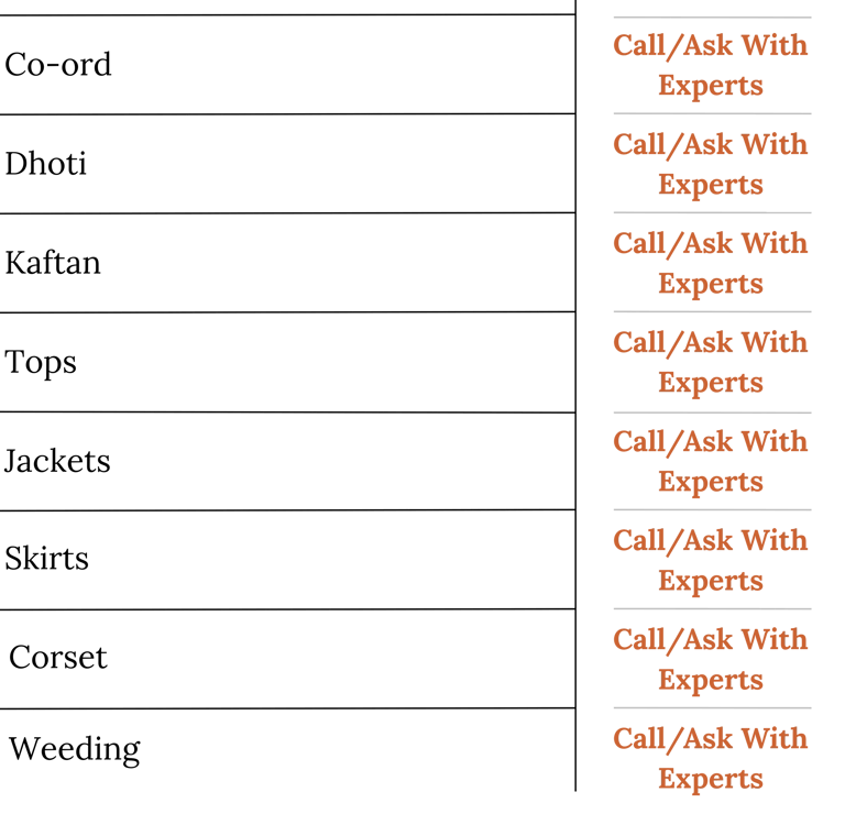 Customized Outfit price