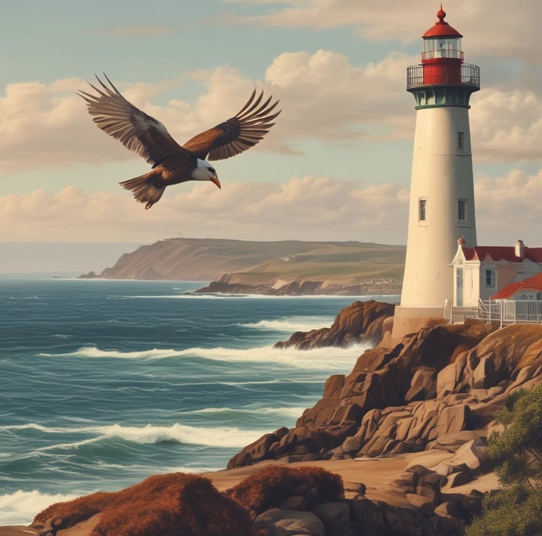 blue and white striped round textile