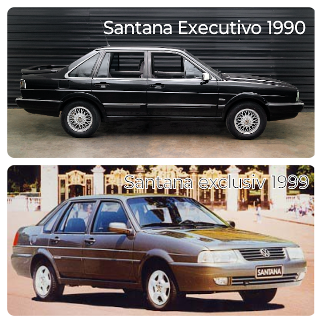 Volkswagen Santana Executivo 1990 e Santana Exclusiv 1999